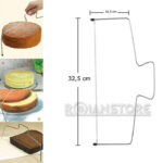 Rebanador Cortador Bizcocho Doble Regulable Acero 30 Cms - Imagen 6