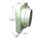 Extractor de Aire 8" Purificador Antihumedad Oficina Con Rejilla - Imagen 6