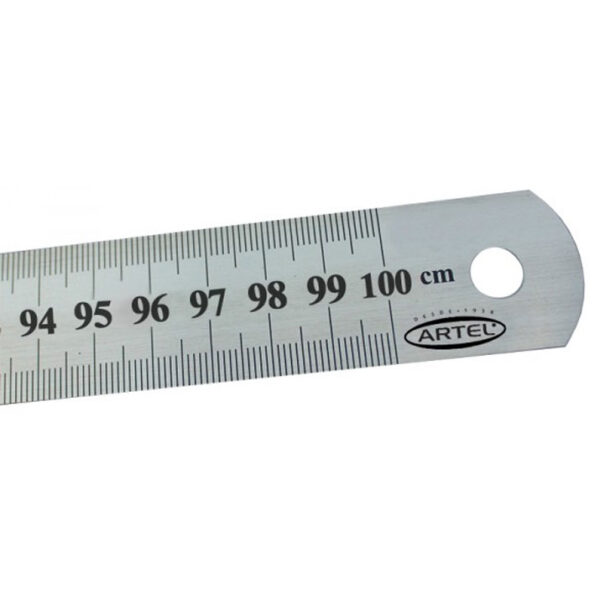 Regla Metálica 100cm Acero Artel