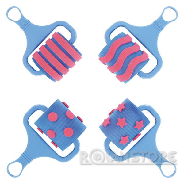 Set de Rodillos de Goma Eva Para Manualidades y Decoración