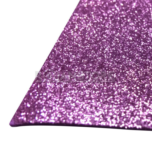 Pack 10 Pliegos Goma Eva Glitter 40x60 Cm Espesor 2mm Rosado