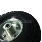 Rueda Con Neumatico Camara Valvula Y Eje Para Carrito 26 cm - Imagen 5