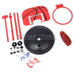 Set De Basketball Incluye Base Aro Pedestal Pelota y Malla - Imagen 19