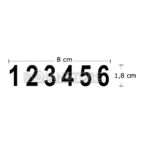Sello Timbre Numerador Manual Traxx 18mm 6 dígitos - Imagen 2