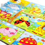 Set De 10 Puzzles Diseños De La Fauna 9 Piezas Cada Uno - Imagen 2