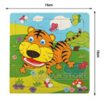 Set De 10 Puzzles Diseños De La Fauna 9 Piezas Cada Uno - Imagen 10