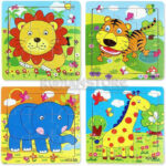 Set De 10 Puzzles Diseños De La Fauna 9 Piezas Cada Uno - Imagen 5