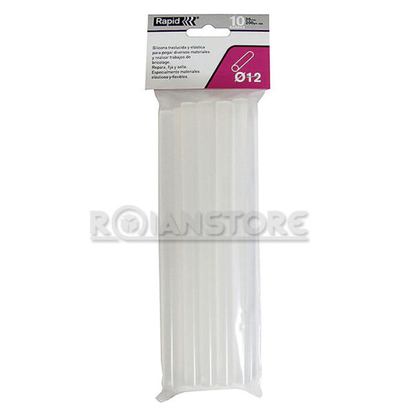Barra Silicona 12mm Rapid 10un 20cm 200g