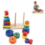 Puzzle y Encaje Dactic Torre Madera Didactica - Imagen 8