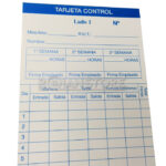 Tarjetas Control Entrada Salida Reloj Control 100 unidades - Imagen 10
