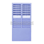 Tarjetero Plástico 24 Tarjetas Reloj Control Acceso