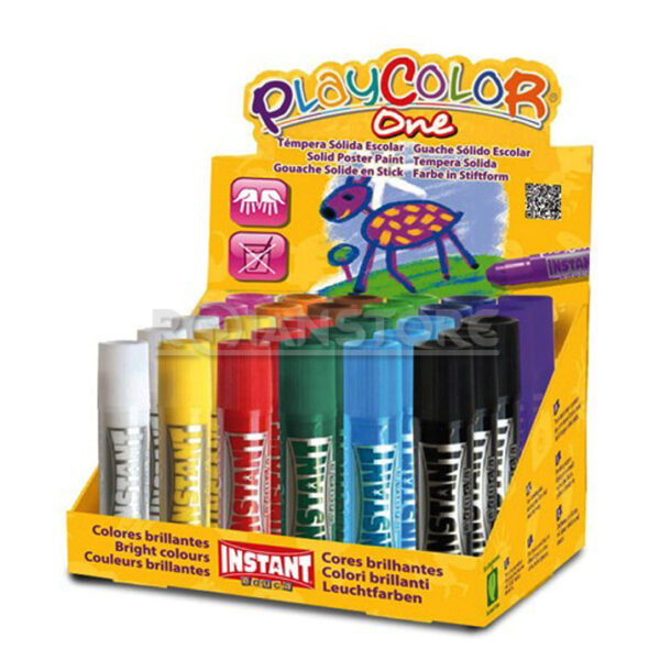 Tempera Instant Playcolor Solida Pack Escolar 30 Unidades