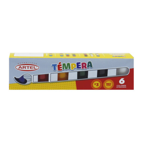 Témpera Artel 6 colores 15ml