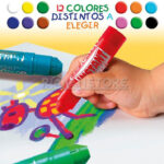 Tempera Sólida Escolar 12 Colores 10 gr Instant - Imagen 4