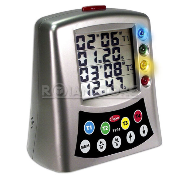 Timer 4 Tiempos con Alarma Sonora y Luz TFS4-0-8 Unidad