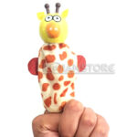 Set de 5 Títeres para Dedos de Animales de la Selva Madera y Tela - Imagen 3