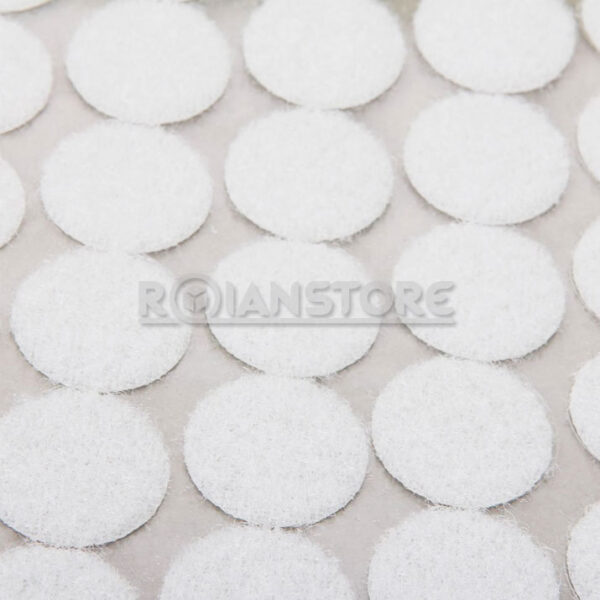 Mini Velcro Circular 50 Unidades 1 Centímetro de Diámetro