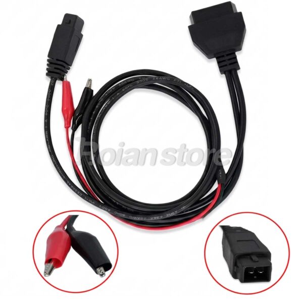 Conector Citroen Peugeot OBD1 OBD2 - 2 Pin A 16 Pin + Pinza