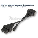 Conector Compatible Mitsubishi Hyundai Obd1 A Obd2 12 Pin - Imagen 2