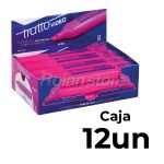 Destacador Tratto Plano Fluorescente Rosado Caja 12un - Imagen 2