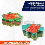 Goma Eva Adix Creative Hojas Arboles Navidad 1 Pack x 9 Sets - Imagen 3