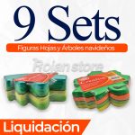 Goma Eva Adix Creative Hojas Arboles Navidad 1 Pack x 9 Sets - Imagen 4