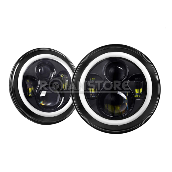 Focos Faros Opticos Led Ojos Angel Tuning Jeep Wrangler