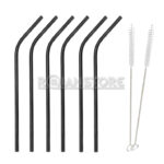 6 Bombillas Reutilizables Acero Inoxidable + 2 Cepillos CN - Imagen 6
