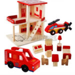 Juguete Infantil Estacion de Bombero de Madera - Imagen 7