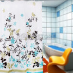 Cortina Baño Diseño Arbusto y Aves 180 x 180 Cm