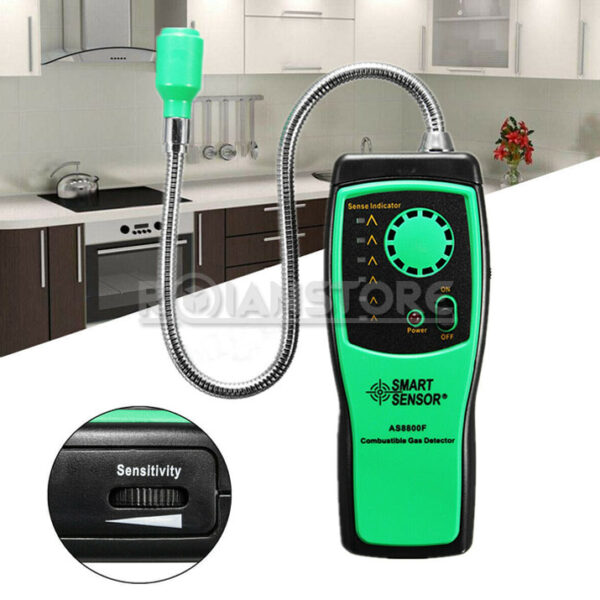 Detector AS8800F Fuga Gases Natural Metano Combustibles Smart Sensor
