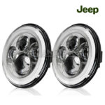 Focos Faros Opticos Led Ojos Angel Tuning Jeep Wrangler - Imagen 8