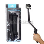 Gopole 3-way Selfie Stick Monopod Baston Gopro Sumergible - Imagen 2