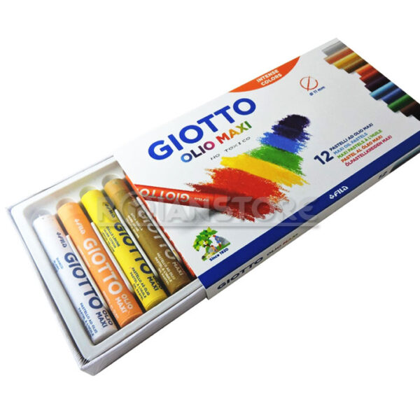 Lapiz Giotto Pastel Graso Oleo 12 Colores