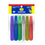 Glitter Glue Pegamento 6 Tubos 10 ml Colores Surtidos - Imagen 2