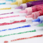 Glitter Glue Pegamento 6 Tubos 10 ml Colores Surtidos - Imagen 4