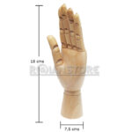 Mano Zurda Articulada Madera Para Estudio De Dibujo 18cm - Imagen 8