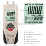 Manometro Indicador Presion Digital Diferencial Psi Mbar - Imagen 4