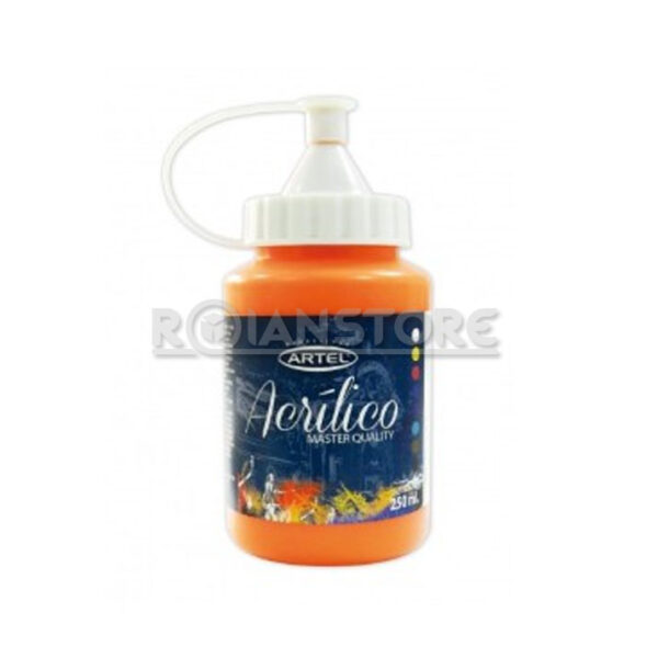 Pintura Artel Acrílica Naranjo 777 250 Ml Unidad