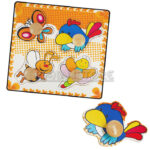 Puzzle y Encaje Dactic Insecto con Pivote de Madera 4 piezas - Imagen 4