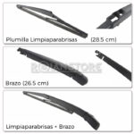 Plumilla Brazo Limpiaparabrisas Trasero Kia Sorento 10-2014 - Imagen 18