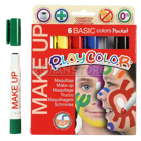 Pintura Instant Pinta Caritas Playcolor 6 colores Basicos