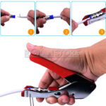 Crimpeadora Coaxial Rg6 + Pela Cable + 20 Conectores Rg6 - Imagen 8