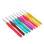 Set De 9 Aguja Gancho Crochet Colores Pvc 2 Mm A 6 Mm - Imagen 12