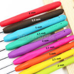Set De 9 Aguja Gancho Crochet Colores Pvc 2 Mm A 6 Mm - Imagen 13