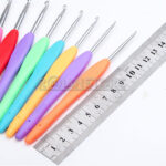 Set De 9 Aguja Gancho Crochet Colores Pvc 2 Mm A 6 Mm - Imagen 14