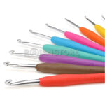 Set De 9 Aguja Gancho Crochet Colores Pvc 2 Mm A 6 Mm - Imagen 15