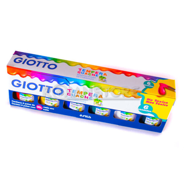 Tempera Giotto Guache 20 ml 6 Colores Unidad