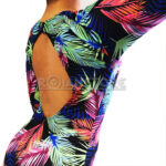 Traje Baño Deportivo Lycra Manga Larga Sin Espalda Espigas Colores - Imagen 15