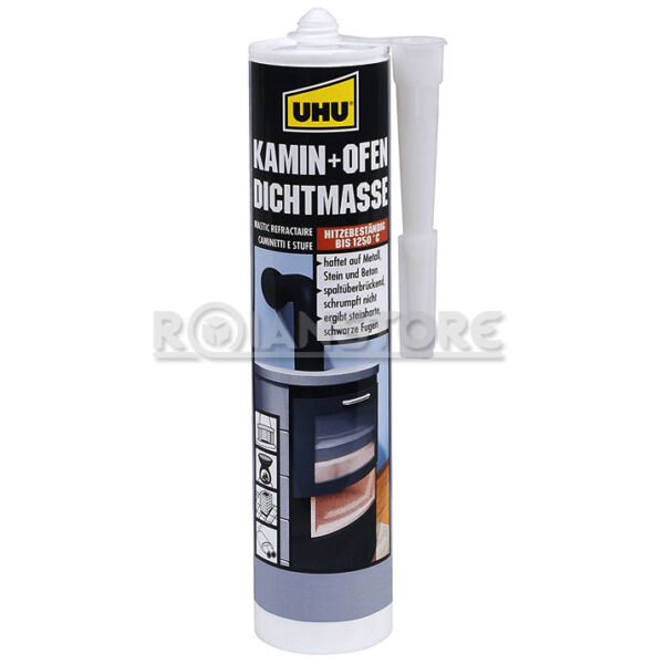 Sellador UHU Silicona para Hornos y Chimeneas para Altas Temperaturas